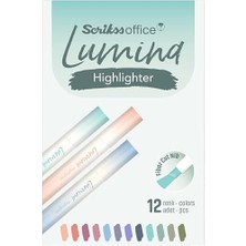 Office Lumina Fosforlu Kalem Pasifik Colour - 5665U 12 Lik Amb
