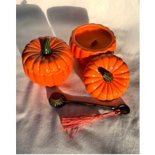 Turuncu Pumpkin Mum, S Boy, Sıcak ve Hoş Atmosfer Yaratıcı Dekorasyon