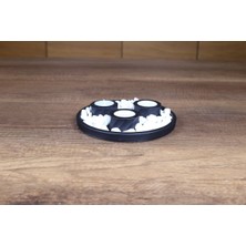 Şık Tasarımlı Dekoratif Taşlı Mum Seti, Yeni Ev Için Harika Bir Seçenek