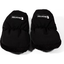 Peluche Siyah Erkek Ev Terliği Par-Esh