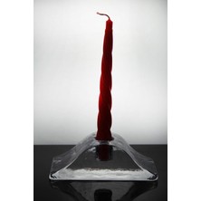 Şeffaf Kristal Mumluk El Işçiliği ile Şık Tasarım