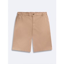 LTB Erkek Basıc Midi Regular Gabardin Bej Şort
