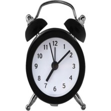 Şık Siyah Mini Masaüstü Çalar Saat, Zarif ve Fonksiyonel Tasarım