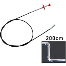 Dorasan 200CM Yaylı - Kıskaç Lavabo - Gider Vb.temizleme - Çok Amaçlı Çubuk