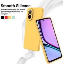 Digital Computer Home Realme 12 Lite 4g Kılıf Sıvı Silikon Çizilmez Telefon Kılıfı El Kayışı Ile-Sarı (Yurt Dışından)