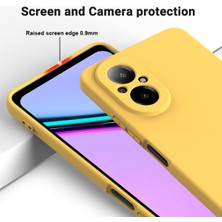 Digital Computer Home Realme 12 Lite 4g Kılıf Sıvı Silikon Çizilmez Telefon Kılıfı El Kayışı Ile-Sarı (Yurt Dışından)