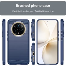 Digital Computer Home Realme 14 Pro+5g Kılıf Koruyucu Telefon Kılıfı Karbon Fiber Doku Fırçalanmış-Mavi (Yurt Dışından)