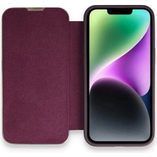 Newface Iphone 14 Pro Max Kılıf Dolpin Kapaklı - Derin Mor Drstr