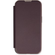 Newface Iphone 14 Pro Max Kılıf Dolpin Kapaklı - Derin Mor Drstr