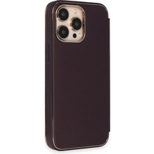 Newface Iphone 14 Pro Max Kılıf Dolpin Kapaklı - Derin Mor Drstr