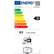 LG 75QNED86A6A 75'' 191 Ekran Uydu Alıcılı 4K Ultra HD Smart webOS QNED TV