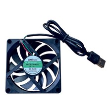 Sakoya Usb Fan 80x80x10 2 Adet Harici Laptop, Modem ve Tv Soğutucu Ball Bearing sessiz 27 db 3000 rpm