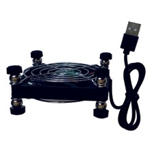 Sakoya Usb Fan 85x85x40 Ayaklı Telli 2 Adet Harici Laptop, Modem ve Tv Soğutucu Ball Bearing sessiz 27 db 3000 rpm