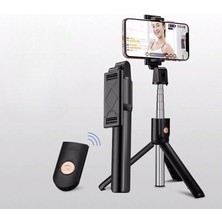 Selfie Çubuğu Tripod Siyah Kumandalı Bluetoothlu TP-1020