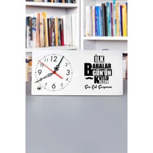 Baba Gününe Özel Yazılı Dekoratif Masa Saati, Şık ve Kullanışlı Tasarım