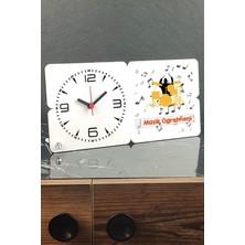 Ahşap Müzik Öğretmeni Masa Saati, Şık ve Kullanışlı Hediye Seçeneği