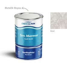 Çift Bileşenli Solventsiz Sıvı Mermer Liquid Marble (Tezgah, Zemin Boyası)