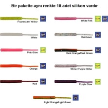 kendo Fire Worm Lrf Silikonu 5cm (18'li Paket) Karides Kokulu