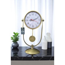 Şık Eskitme Masaüstü Saat, Zarif ve Dekoratif Tasarım