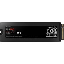  Samsung 990 PRO Soğutuculu 1TB NVMe Gen4 7450/6900MB/s M.2 SSD MZ-V9P1T0CW