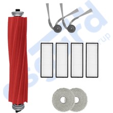 Roborock Q Revo L Uyumlu 1 Ana Fırça 2 Yan Fırça 4 Filtre 2 Mop