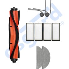 Asgard Grup ROBOROCK S8 PRO/S8 PRO+ Uyumlu  1 Ana Fırça 2 Yan Fırça 4 Filtre 2 Mop