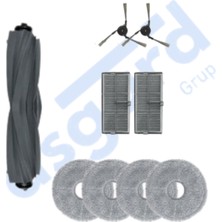 Dreame X40 MASTER-X40 ULTRA-L40 Ultra Uyumlu 1 Ana Fırça 2 Yan Fırça 2 Filtre 4 Mop