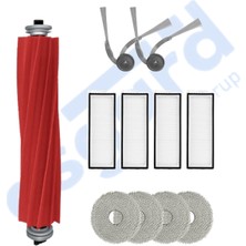 Roborock Q Revo L Uyumlu 1 Ana Fırça 2 Yan Fırça 4 Filtre 4 Mop