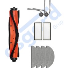 Asgard Grup ROBOROCK S8 PRO/S8 PRO+ Uyumlu  1 Ana Fırça 2 Yan Fırça 2 Filtre 4 Mop