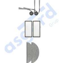 Asgard Grup ROBOROCK S8 PRO/S8 PRO+ Uyumlu  2 Yan Fırça 2 Filtre 2 Mop