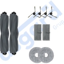 Dreame X40 MASTER-X40 ULTRA-L40 Ultra Uyumlu 2 Ana Fırça 4 Yan Fırça 2 Filtre 2 Mop