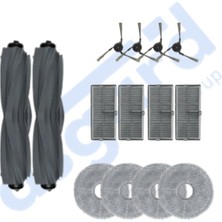 Dreame X40 MASTER-X40 ULTRA-L40 Ultra Uyumlu 2 Ana Fırça 4 Yan Fırça 4 Filtre 4 Mop