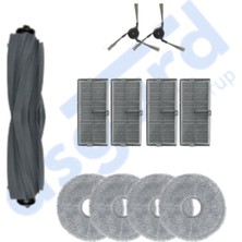 Dreame X40 MASTER-X40 ULTRA-L40 Ultra Uyumlu 1 Ana Fırça 2 Yan Fırça 4 Filtre 4 Mop