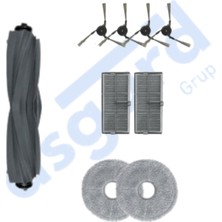 Dreame X40 MASTER-X40 ULTRA-L40 Ultra Uyumlu 1 Ana Fırça 4 Yan Fırça 2 Filtre 4 Mop