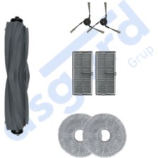 Dreame X40 MASTER-X40 ULTRA-L40 Ultra Uyumlu 1 Ana Fırça 2 Yan Fırça 2 Filtre 2 Mop