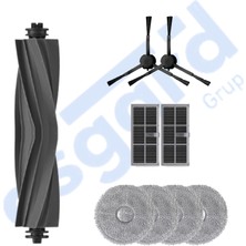 Asgard Grup Dreame D20 ULTRA-X30 PRO-L10S PRO ULTRA-X30 ULTRA Uyumlu 1 Ana Fırça 2 Yan Fırça 2 Filtre 4 Mop
