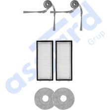 Roborock Saros Z70 Uyumlu 2 Yan Fırça 2 Filtre 2 Mop