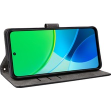 Digital Computer Home Vivo Y19S 4G/Y29 5g Cüzdan Kılıf Rfıd Engelleme Pu Deri Kapak Standı Görünüm-Siyah (Yurt Dışından)