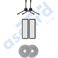 Dreame X20 MAX-X20 Pro Uyumlu 2 Yan Fırça 2 Filtre 2 Mop