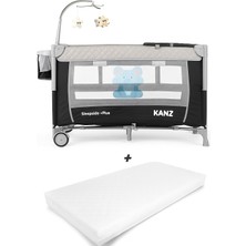 Kanz Sleepside +Plus Anne Yanı Park Yatak Siyah - Yatak