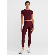 4001 Naylon Tayt-Bordo