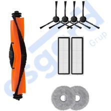 Dreame X20 MAX-X20 Pro Uyumlu 1 Ana Fırça 4 Yan Fırça 2 Filtre 2 Mop