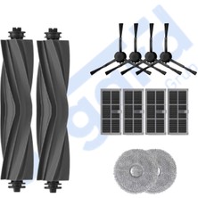 Asgard Grup Dreame D20 ULTRA-X30 PRO-L10S PRO ULTRA-X30 ULTRA Uyumlu 2 Ana Fırça 4 Yan Fırça 4 Filtre 2 Mop