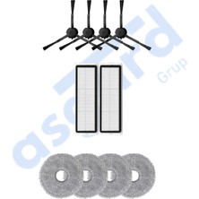 Dreame X20 MAX-X20 Pro Uyumlu 4 Yan Fırça 2 Filtre 4 Mop