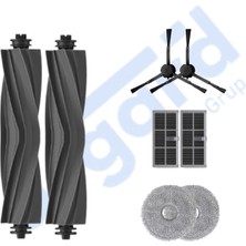Asgard Grup Dreame D20 ULTRA-X30 PRO-L10S PRO ULTRA-X30 ULTRA Uyumlu 2 Ana Fırça 2 Yan Fırça 2 Filtre 2 Mop