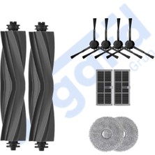 Asgard Grup Dreame D20 ULTRA-X30 PRO-L10S PRO ULTRA-X30 ULTRA Uyumlu 2 Ana Fırça 4 Yan Fırça 2 Filtre 2 Mop