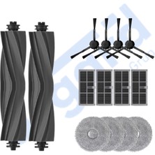 Asgard Grup Dreame D20 ULTRA-X30 PRO-L10S PRO ULTRA-X30 ULTRA Uyumlu 2 Ana Fırça 4 Yan Fırça 4 Filtre 4 Mop