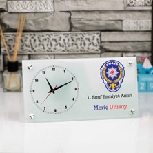 Renkli Masa Üstü Cam Saat, Şık ve Modern Tasarım, Ideal Hediye Seçeneği