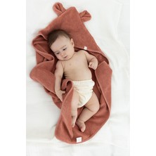 Irya İrya Tiny Bear Organik Pamuk Bebek Kundak Kiremit 75X75