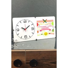 Çocuk Gelişimi ve Eğitimi Öğretmeni Için Şık Ahşap Masa Saati